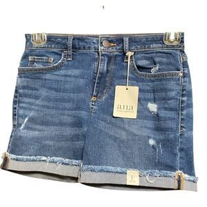 a.n.a Women's Blue Denim Shorts 2